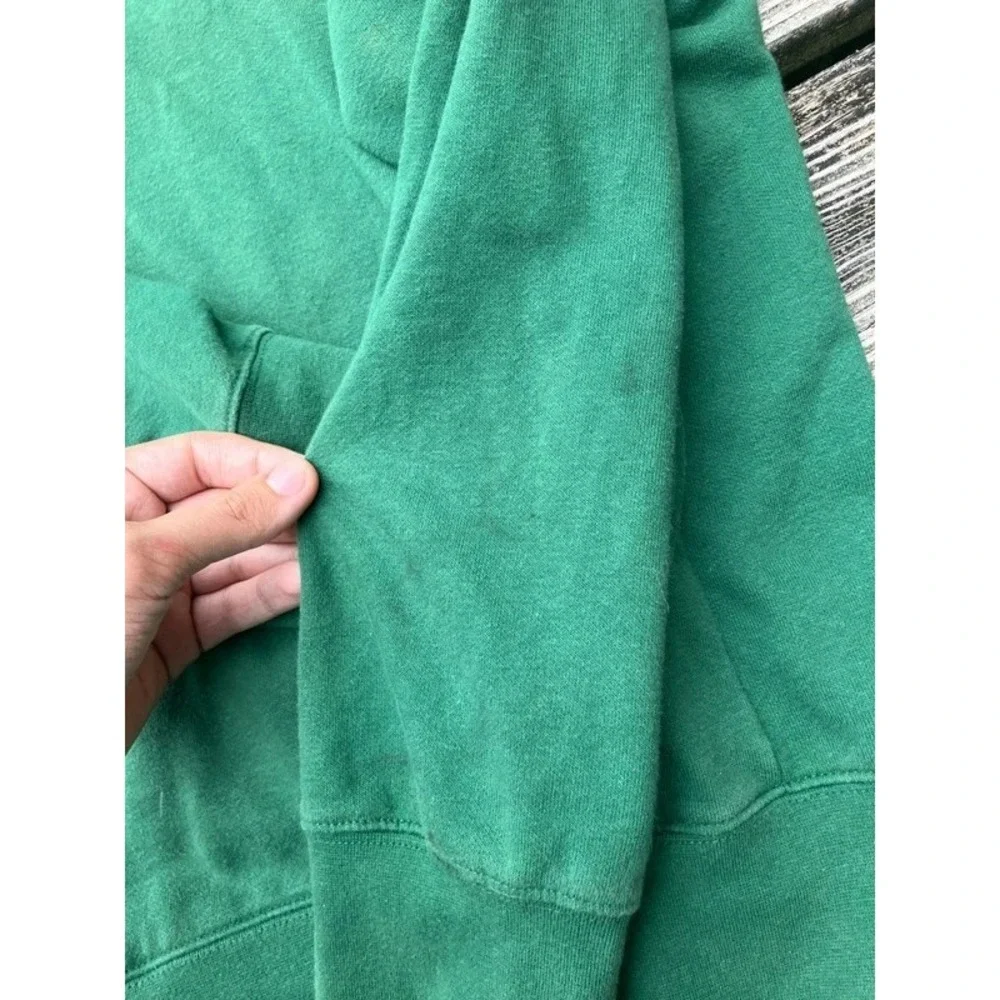 Vintage Y2K Nike Center Swoosh Hoodie Green Pullover Sweatshirt Men Lg 25